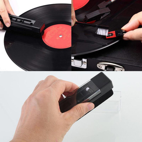 3 Kit De Limpieza De Discos De Vinilo Portátil Cepillo De