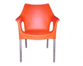 Sillon Plastico Con Patas Metalicas Ref Apilable