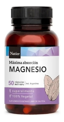 Magnesio - Máxima Absorción | Natier | X50 Cáps