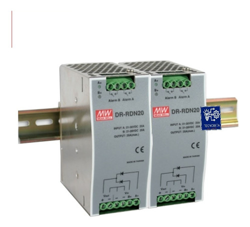 Fonte Chaveada 480w 24v Trilho Din Dr-rdn 20 Mean Hell Nf-e