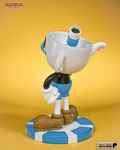 Mugman Cuphead Game Nostalgia Figura Resina 15cm