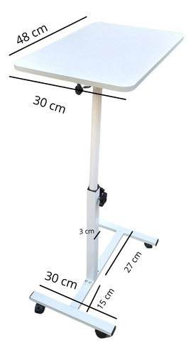 Mesa Ajustable Multiuso Con Silla Taburete Blanco Y Negro