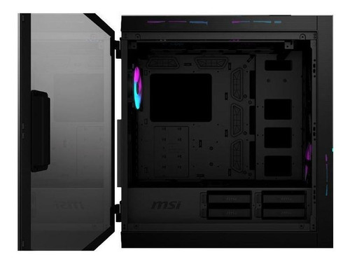 Imagen 2 de 5 de Gabinete Gamer Msi Mpg Sekira 500x Media Torre Color Negro