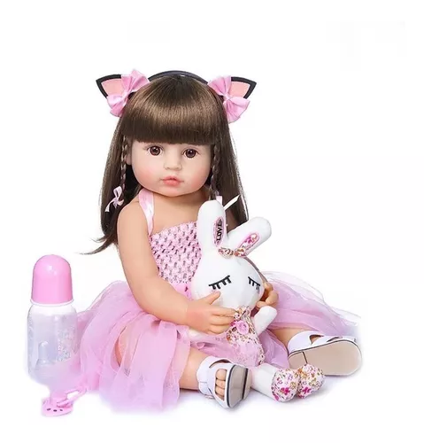 Promoção Boneca Bebe Reborn Menino 55cm Pronta Entrega