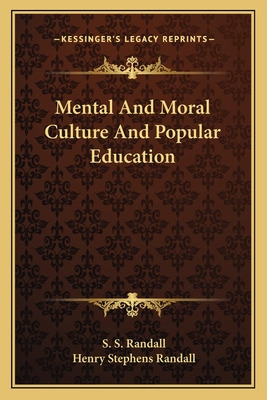 Libro Mental And Moral Culture And Popular Education - Ra...
