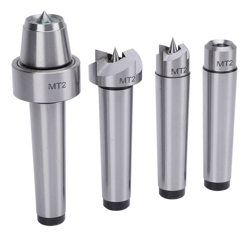 Wood Lathe Drive Center Set 4 Pcs Spur Cup Mt2 Live And