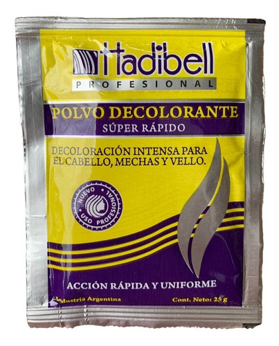 Polvo Decolorante Capilar Super Rapido Hadibell 25g