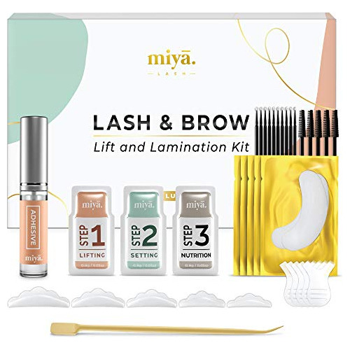 Tratamientos Para Pestaña Miya Lash 2 En 1 Kit De Estiramien