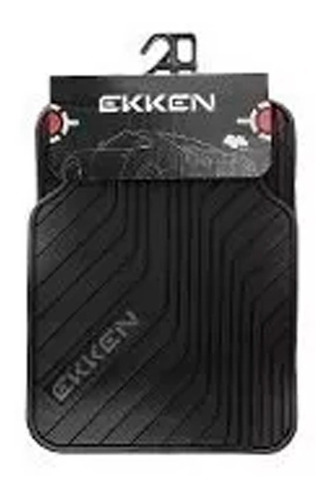 Cubre Alfombra Auto Ekken 4 Piezas Tunning Negro / Gris