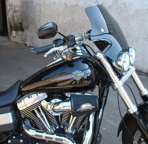 Parabrisas Harley Davidson Fat Bob 1600 Elevado 34cm Cupula