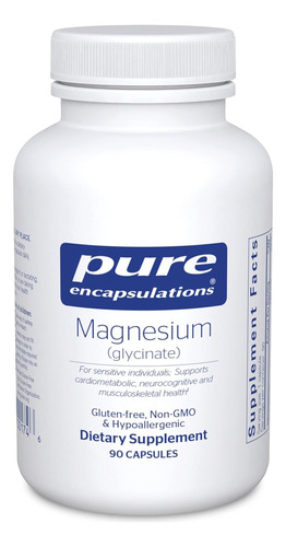 Pure Encapsulations Magnesio Glicinato X 90 Cáps