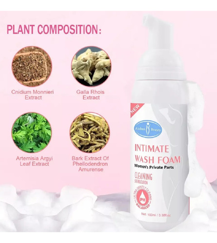 Jabón Lavado Espuma Íntimo Elimina Olores Mousse De Burbuja