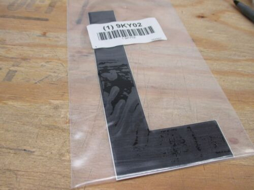 Label, L, 6 In. H, Black, Vinyl 14 Pcs (fs1667-9ky02) Cck