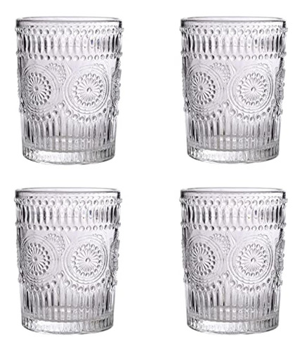 Amzcku Juego De Vasos Vintage De 4, 10 Oz - Para Cócteles, B