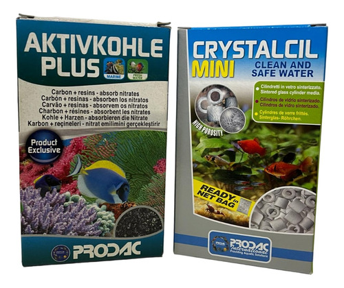 Material Filtrante P/acuarios Aktivkohle Y Crystalcil Prodac