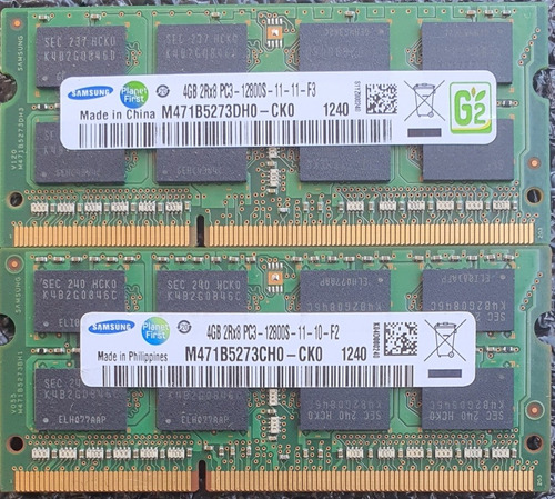 Imagen 3 de 3 de Memoria Ram Laptop 4gb Ddr3 Pc3-12800 1600mhz