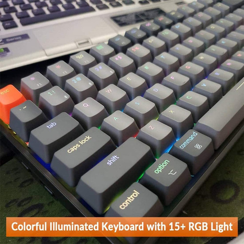 Keychron K2 Keyboard, Rgb, Bluetooth, Gateron G Pro Aa