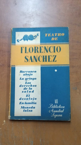 Teatro-florencio Sanchez-libreria Merlin