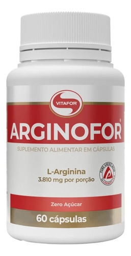 Arginofor 60 Capsulas Vitafor Sabor Sem sabor