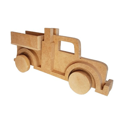 Camion Estilo Clasico Juguete Infantil De Madera Para Pintar