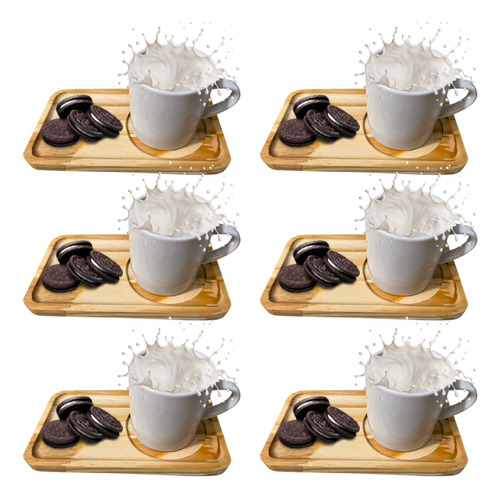 12canecas Pires Xicara Servir Bebidas Quentes Café Cha 270ml Branco Silindrico