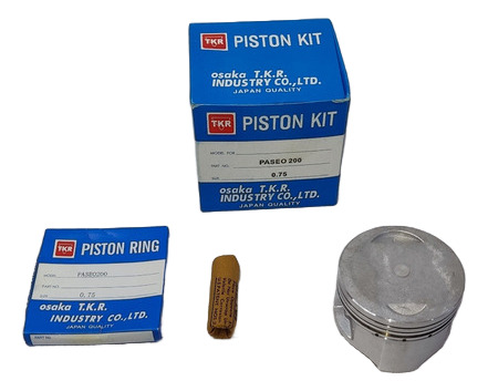 Kit De Piston Paseo 200 Medidas Std 0.75 1.00 Piston Plano