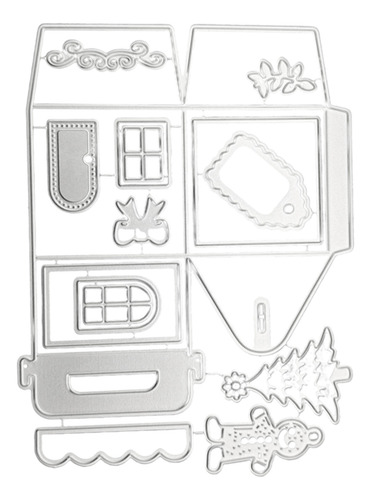 Plantilla Para Cortar Metal En Forma De Caja, Papel Para Álb