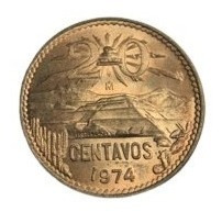 Moneda Normal 20 Cents. Mexicana Magia Truco Alberico Magic