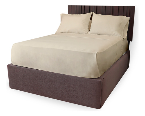 2 Sábanas Planas | Dues | King Size | 2 Colores A Elegir