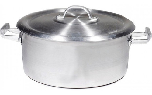 Cacerola Aluminio Gastronomica N° 22 Reforzada 4 Litros