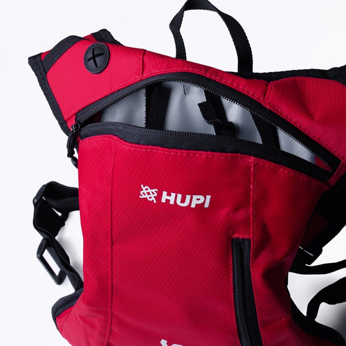 Mochila De Hidratação Hupi Huwe Lite Vermelho Neon Com Refil