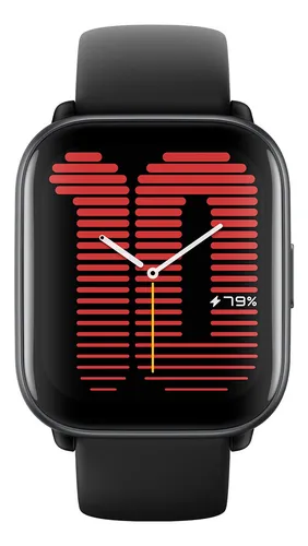 Smartwatch Amazfit Active Con Coach I A, Gps, Alexa (black) Color de la  caja Negro Color de la correa Negro Diseño de la correa Liberación rápida