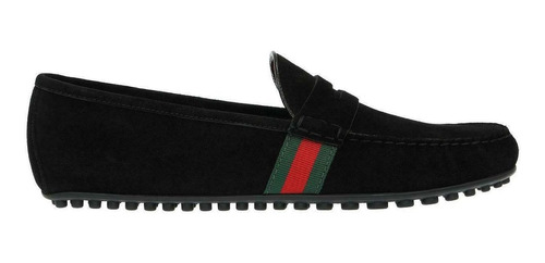 Zapatos Gucci Black Suede Loafers/negro/ 100% Orig./ Talla 8