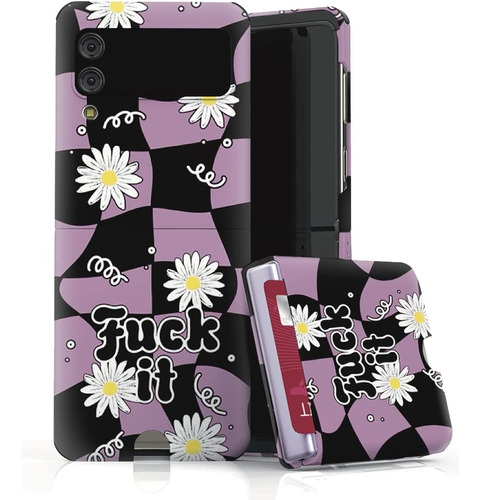 Vvupic Para Samsung Galaxy Z Flip 3 Checker Daisy 1 Funda De