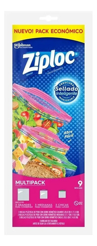 Ziploc Bolsas Hermeticas Multiuso Multi Pack