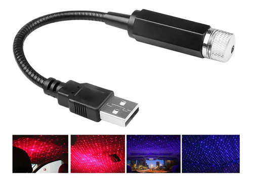 Mini Lampara Proyector Usb Luz Led Flexible Portatil Noche