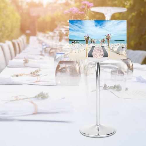 Soporte Para Tarjetas De Acero Inoxidable En Forma De U Con