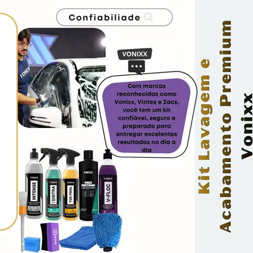 Kit Limpeza Estética Automotiva Vonixx Sintra Intense | MercadoLivre