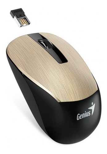 Mouse Inalámbrico Genius  Nx-7015 Dorado Elegante Original