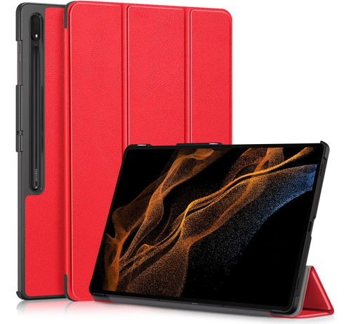 Funda Gylint Samsung Galaxy Tab S7 11 Inch Con Soporte Rojo