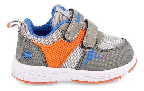 Zapatilla Niño Bubblegummers Soft Walker Gris