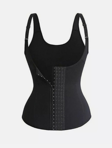 Faja Térmica Reductora Corset Moldeadora Neopreno 4 Ganchos 