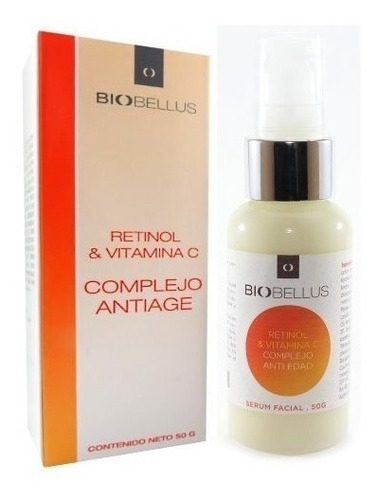 Serum Facial Anti Age Con Retinol Y Vitamina C Biobellus 50g