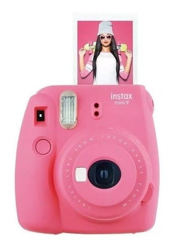 Câmera Fuji Instax Mini 9 Rosa Flamingo + 20 Poses