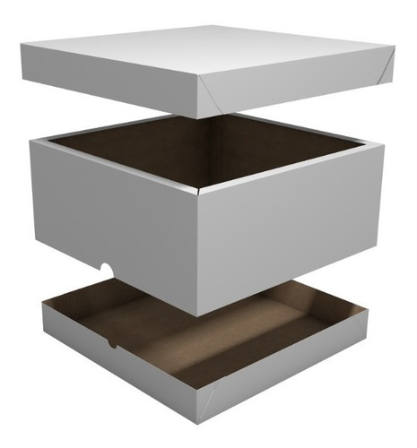 Imagem 3 de 4 de 25 Caixas Para Bolos Ou Tortas 25x25x15cm