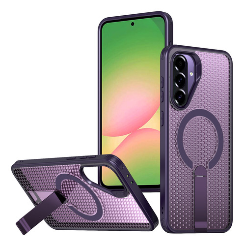 Funda De Teléfono Para Samsung Galaxy S25 Ultra Plus S24fe A16, A55, A56, Malla Magnética, Disipación De Calor, A Prueba De Golpes