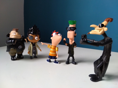 Muñecos Phineas, Ferb Y Otros X 5 (disney Jakks) 2011