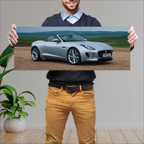 Cuadro 30x80cm Auto 2013 Jaguar F Type S Uk