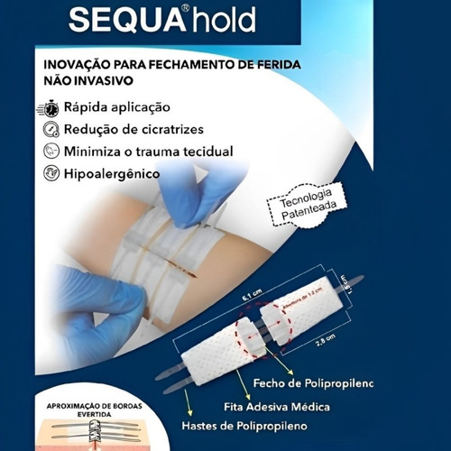 Curativo Ponto Falso Branco Sequa Skin Closure - 1 Unidade