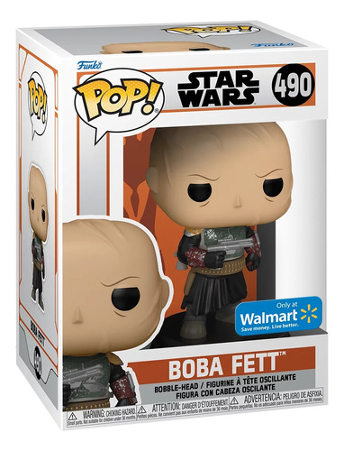 Funko Pop Bobba Fett Sin Casco #490  Star Wars Original